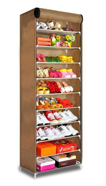 High Quality Durable Fabric Shoe Cabinet with Metallic Tube