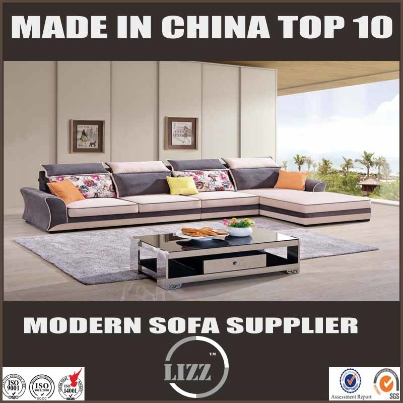 L Shape Leisure Fabric Sofa