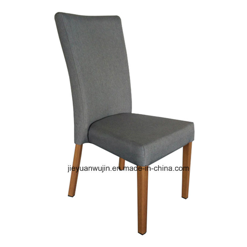 Wood Finished Metal Hotel Restaurant Dining Chair (JY-R55)