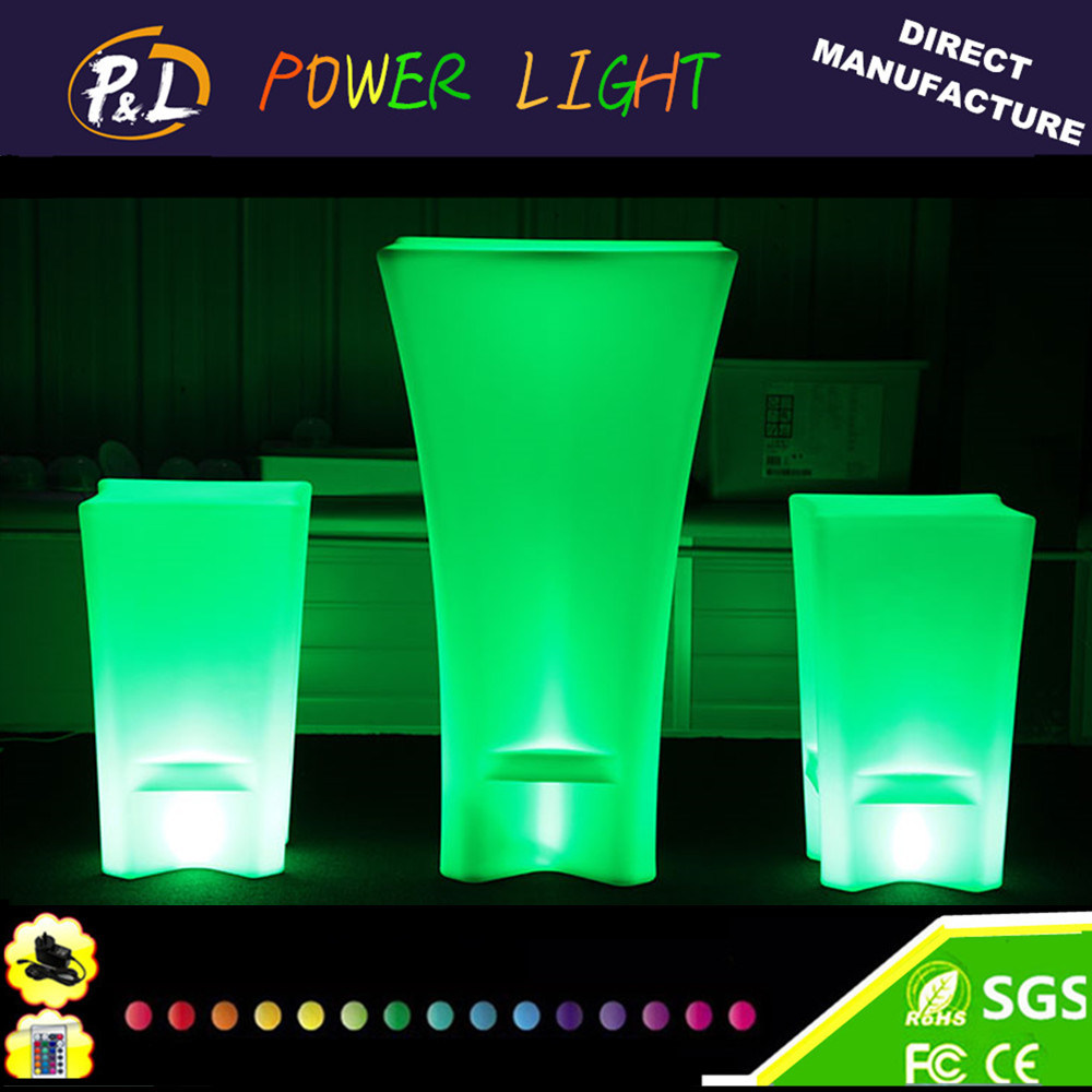Hot Sales Event Furniture Party LED Light Square Cocktail Tables