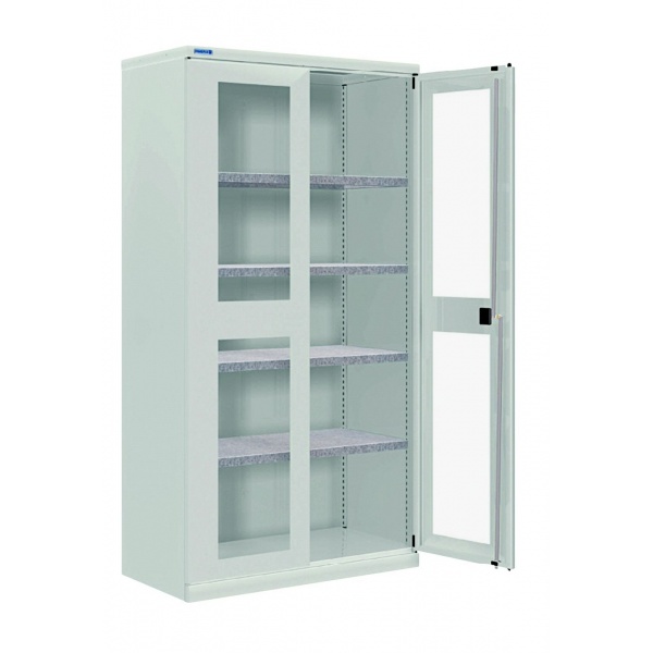 Popular Office Furniture Metal Glass Swing Door Storage Filing Cabinet