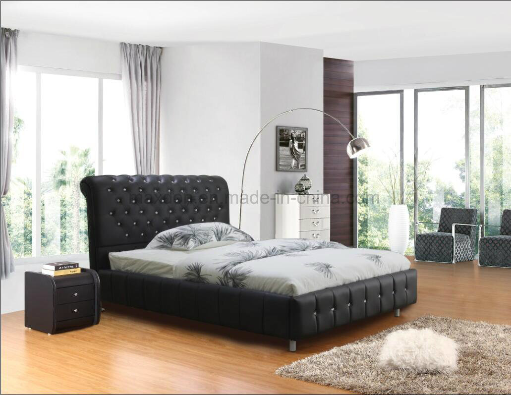 Home Furniture Leather Bed Soft Bed