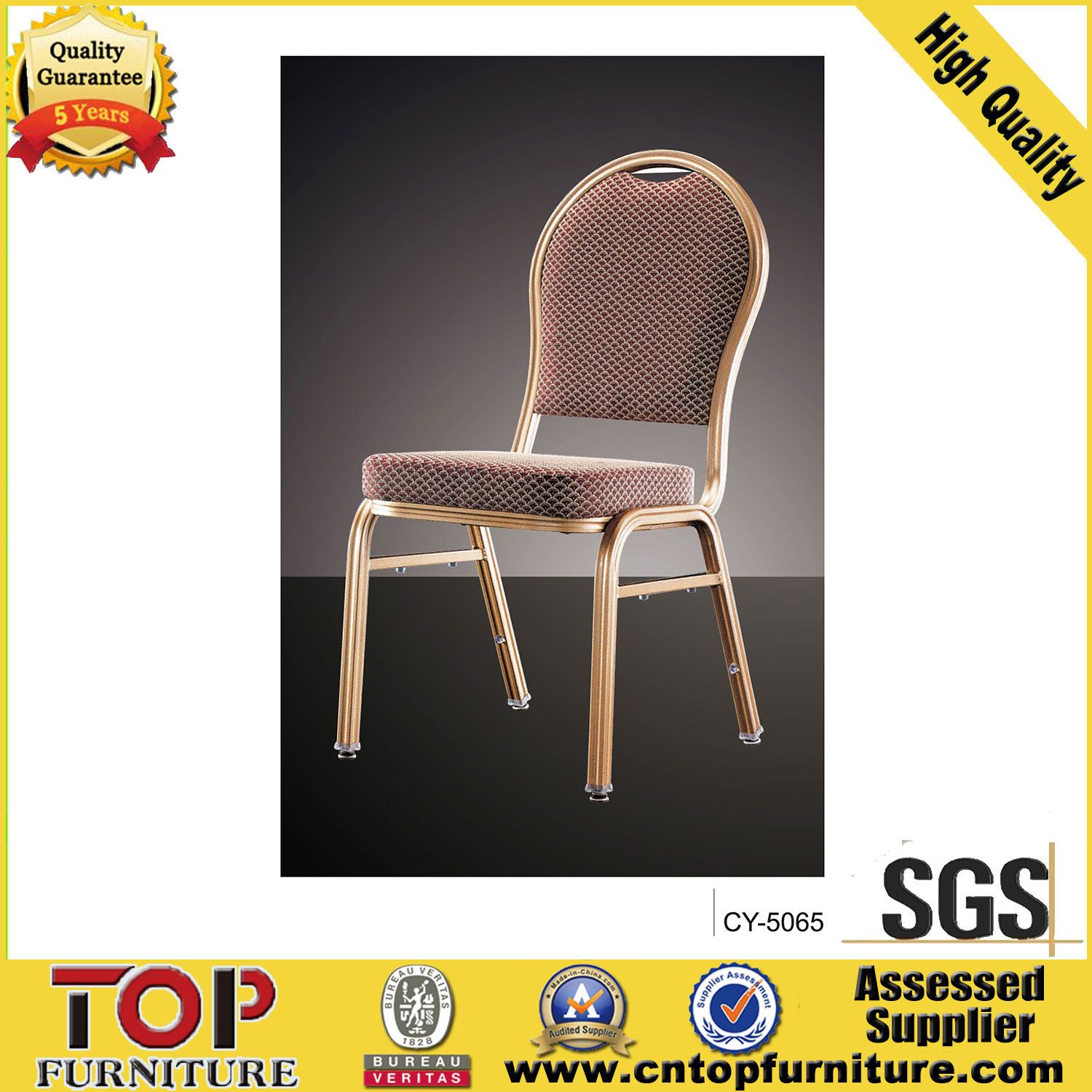Foshan Wholesale Red Aluminium Hotel Banquet Chair (CY8030) Hotel