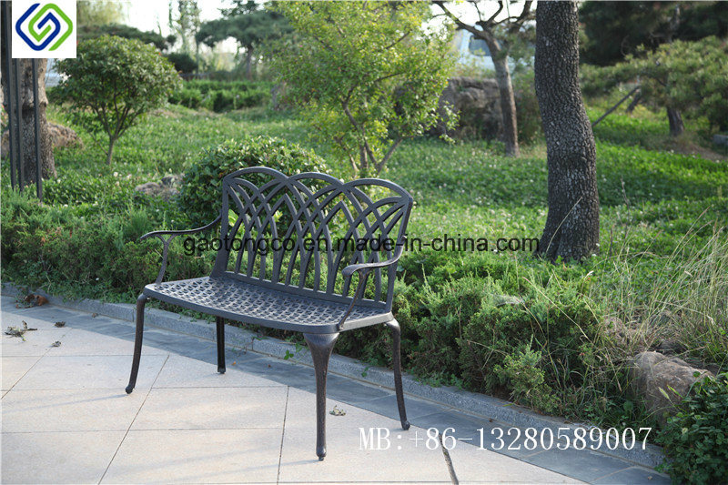 New Product China Supplier Garden Benches Metal Antique Outdoor Cast Aluminum Bench Chair