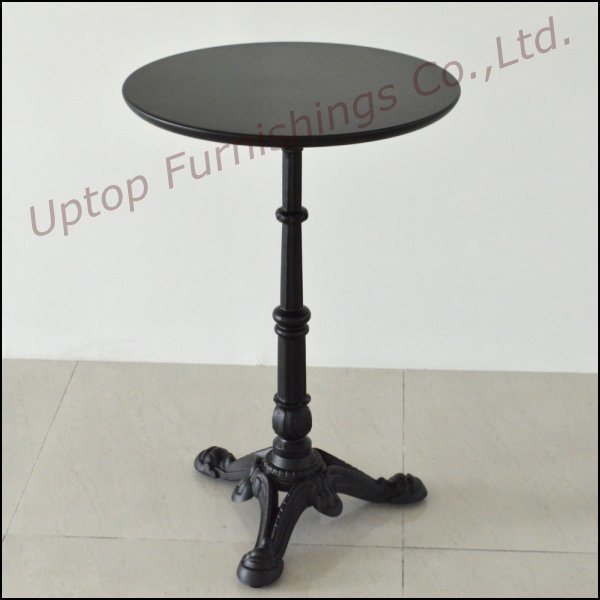 Antique Style Black Cast Iron Cafe Round Dining Table (SP-RT104)