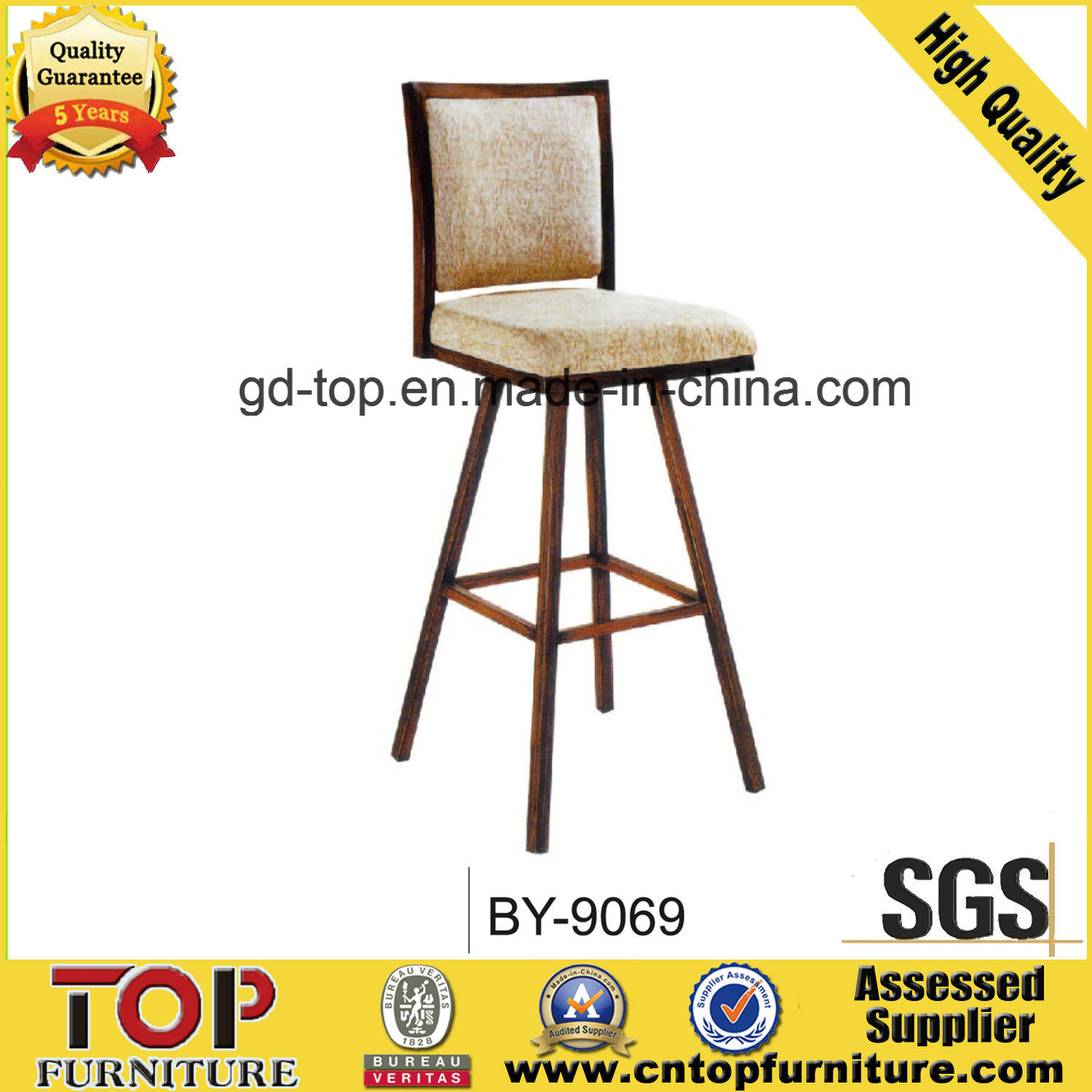 Strong Steel High Barstool Chair