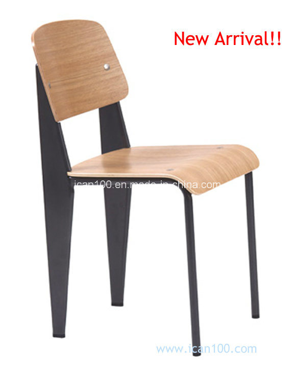 Jean Prouve Style Black Standard Chair (DC-151014)