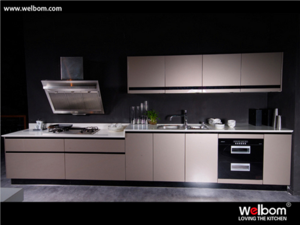 New Design of High Glossy Customized Lacquer Kitchen Cabinet