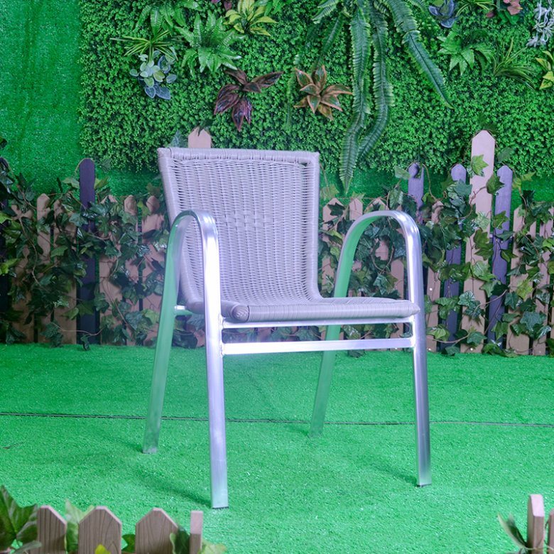 Outdoor Patio Home Hotel Office Garden Rattan Aluminum Oxidation Chair (J838)