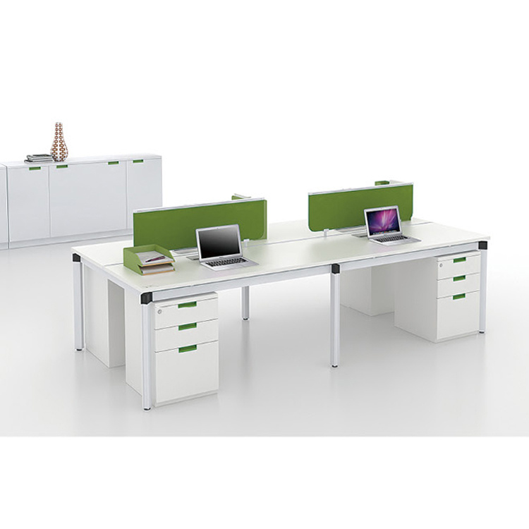 Modern Design 4 Seats Office Modular Workbench with Different Colors