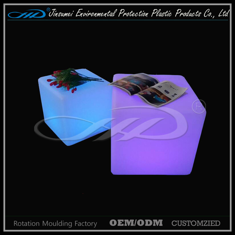 Waterproof Color Changing LED Cube Stool in 40cm Size
