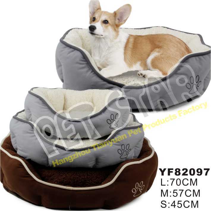 Soft Fleece Fabric Cheap Pet Bed for Dogs (YF82094)