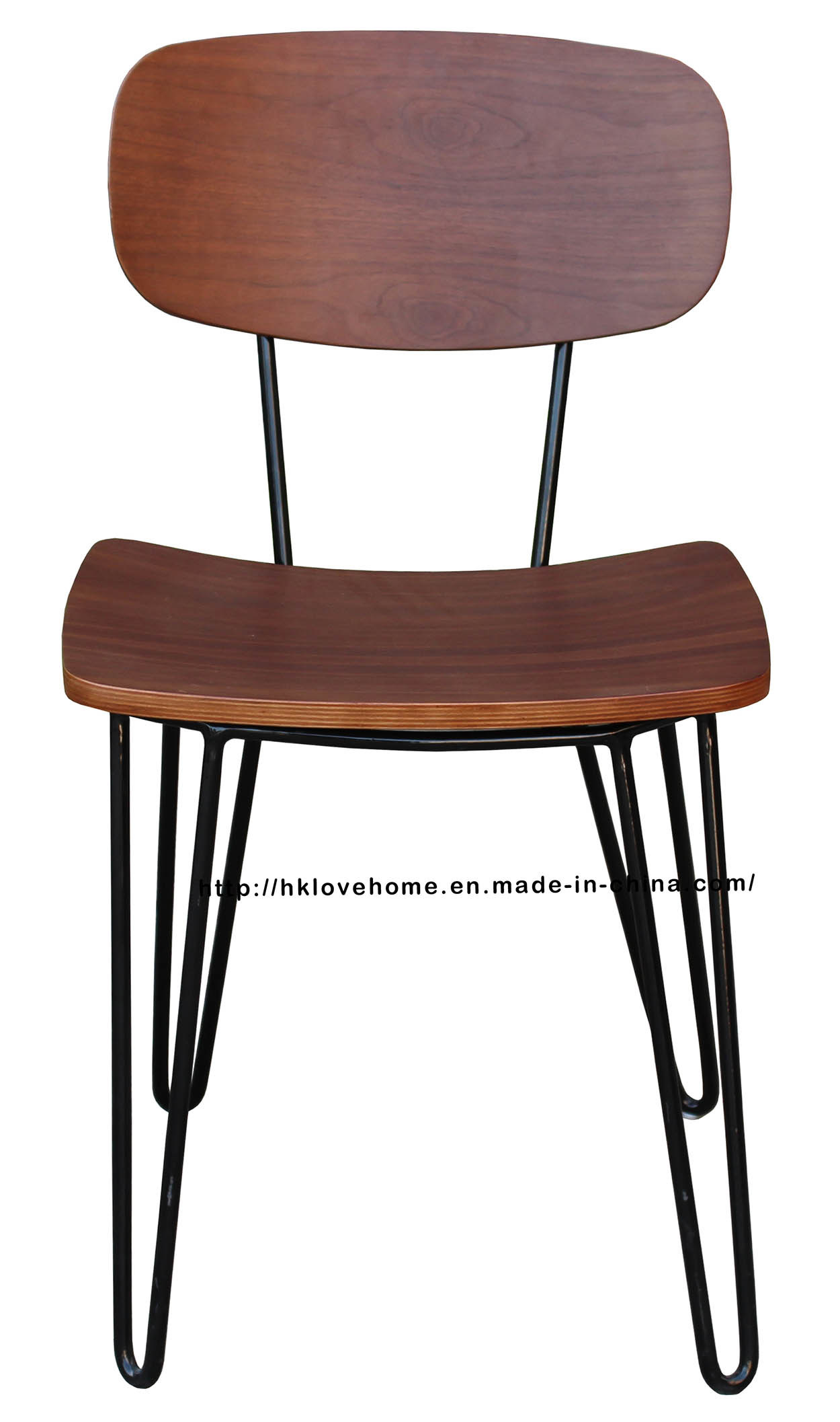 Morden Industrial Metal Dining Restaurant Furniture Wooden Chair