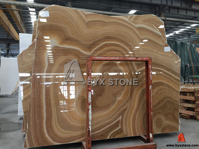Honey Onyx Slab for Wall Decoration, Building Material