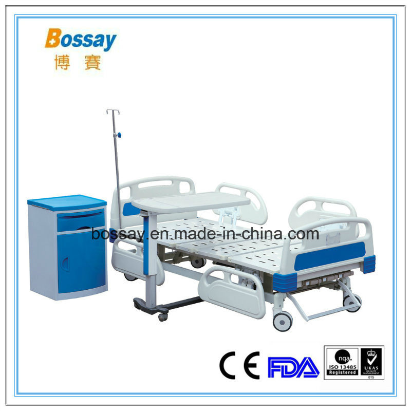 ICU Medical Equipment Three Function Manual Hospital Bed for Sale