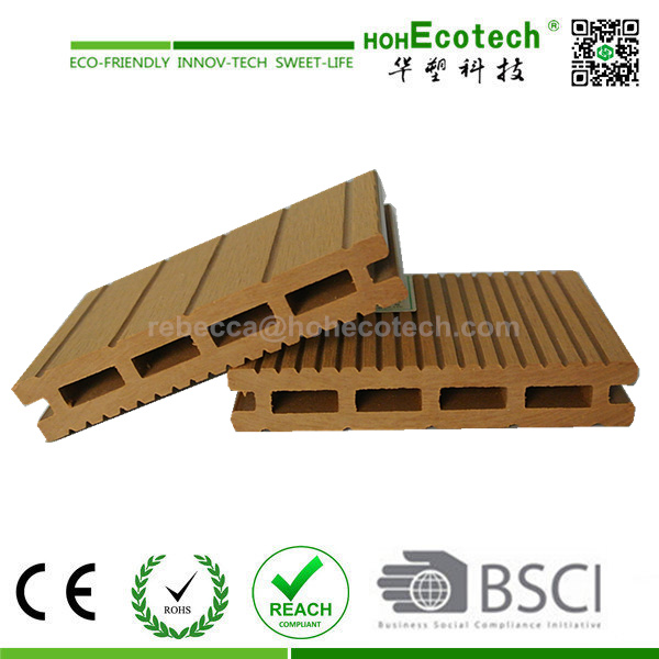 Terrassendielen (CE APPROVED) WPC Outdoor Hollow Decking Wood Plastic Composite Decking (HD100H17)