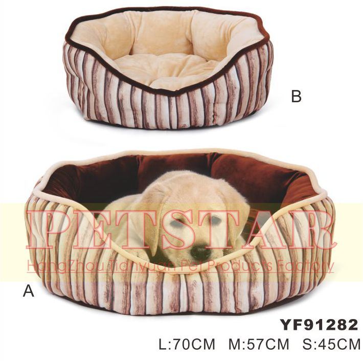 Fashion Tree Line Pattern with Soft Plush Pet Beds Yf91282