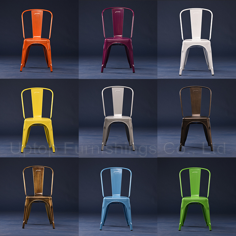 Customized Various Colors Industrial Metal Dining Chair (SP-MC035)