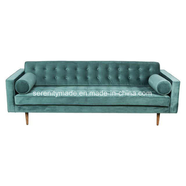 Stylish Modern Furniture Button Tufted Velvet Living Room Sofa