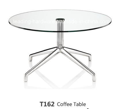 Glass Top Round Side Coffee Table