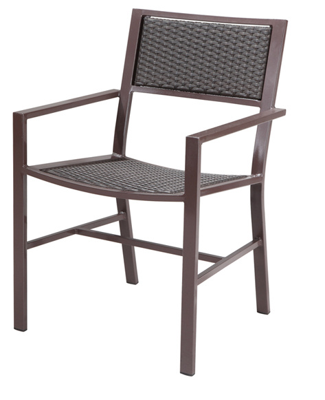 Outdoor Rattan/Wicker Chair in Aluminum Frame (LN-8003)