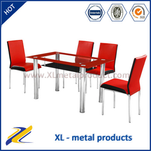 Modern Fashion Popular Stainless Steel Table with Glass