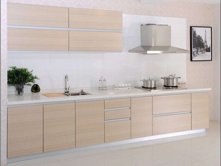 Prefab Kitchen Cabinet Laminate Kitchen Cabinet with Blum Accessories
