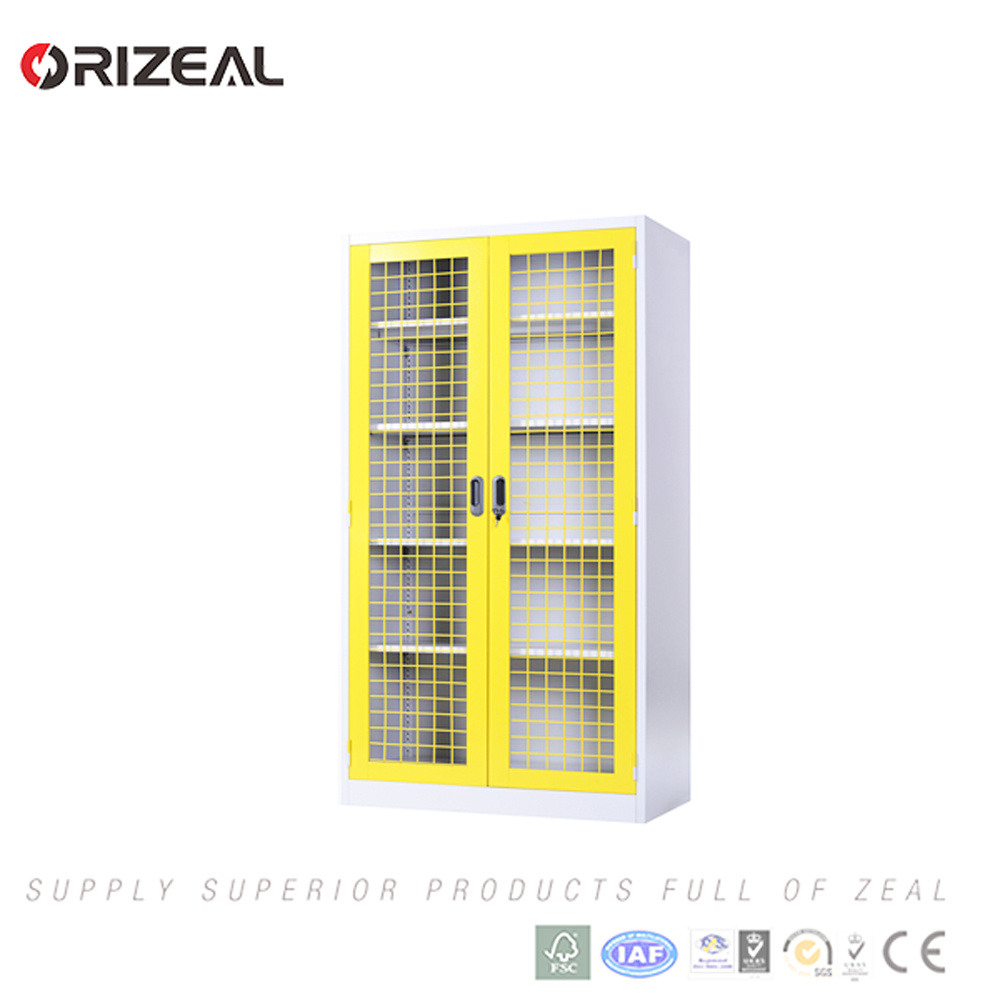 Orizeal Swing Mesh Door Storage Cabinet with Shelves (OZ-OSC028)