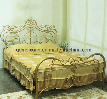 European Style Bedroom Home Single Double Metal Bed Private Ordering, Wrought Iron Princess Lace Art Double Bed (M-X3360)