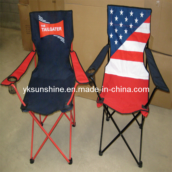 Folding Flag Camping Armrest Chair (XY-111)