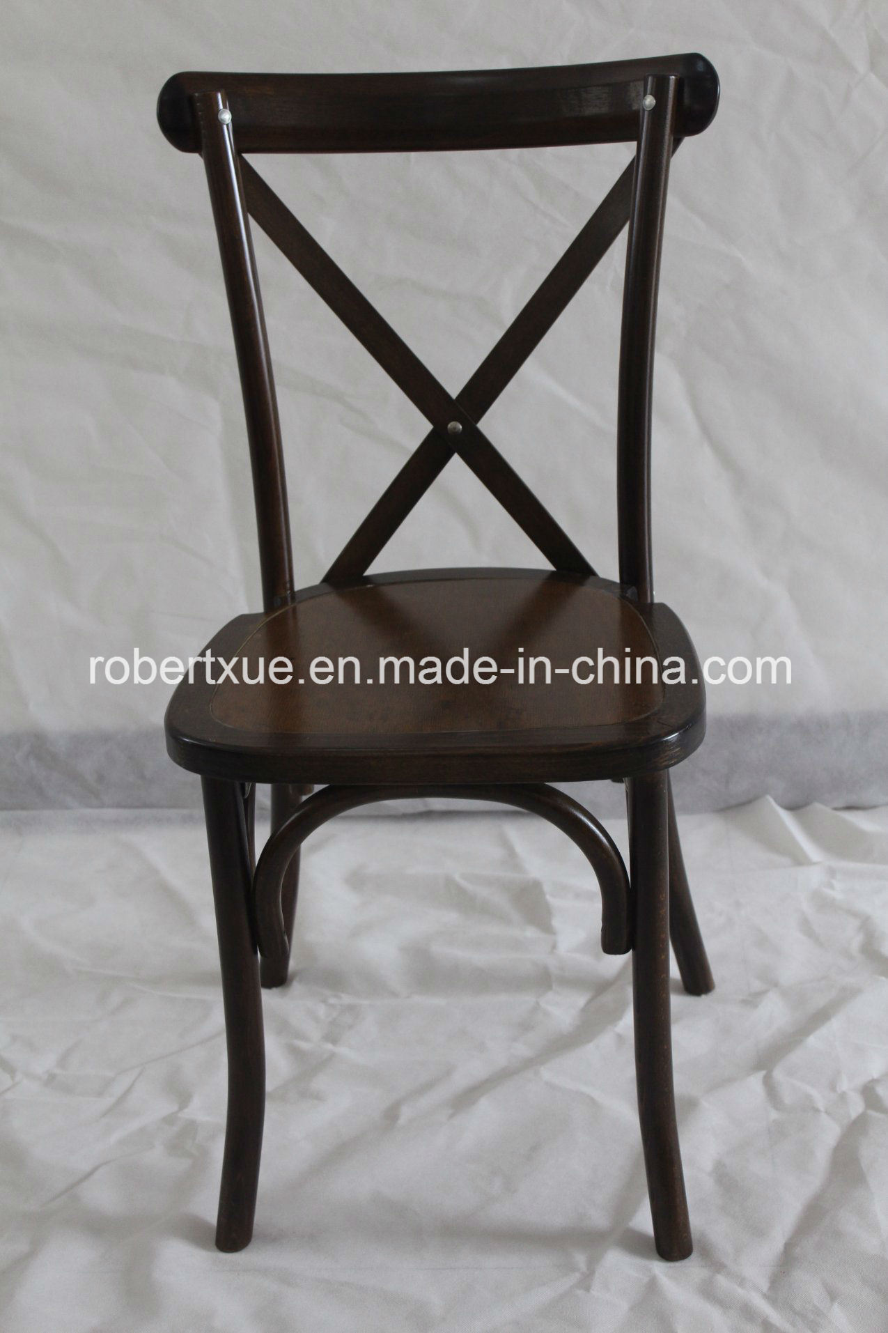 2017 Hot Sale Solid Wood Antique Classic X Cross Back Chair with Pillow or Cushion /Crossback Chair