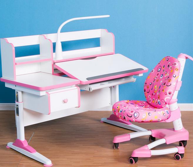 Home Furniture-Manual Height Adjustable Children Desk for Kids Study