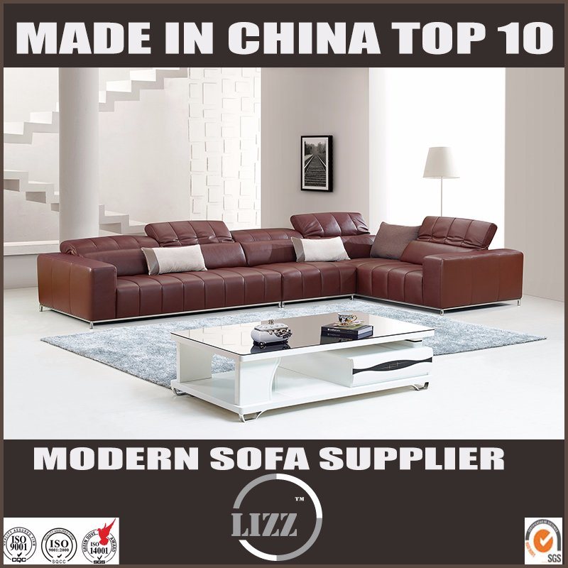Luxury Living Room Furniture U Shape Leather Sofa