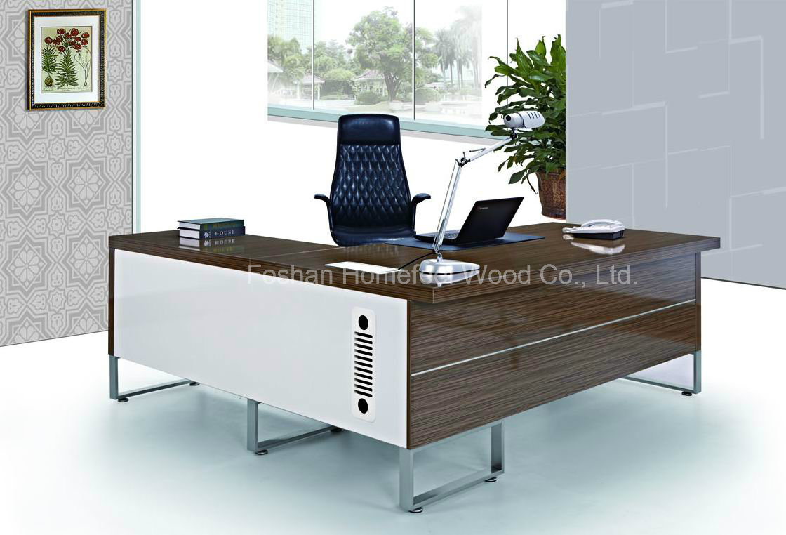 New Modern Walnut Office Furniture Manager Desk (HF-B252)