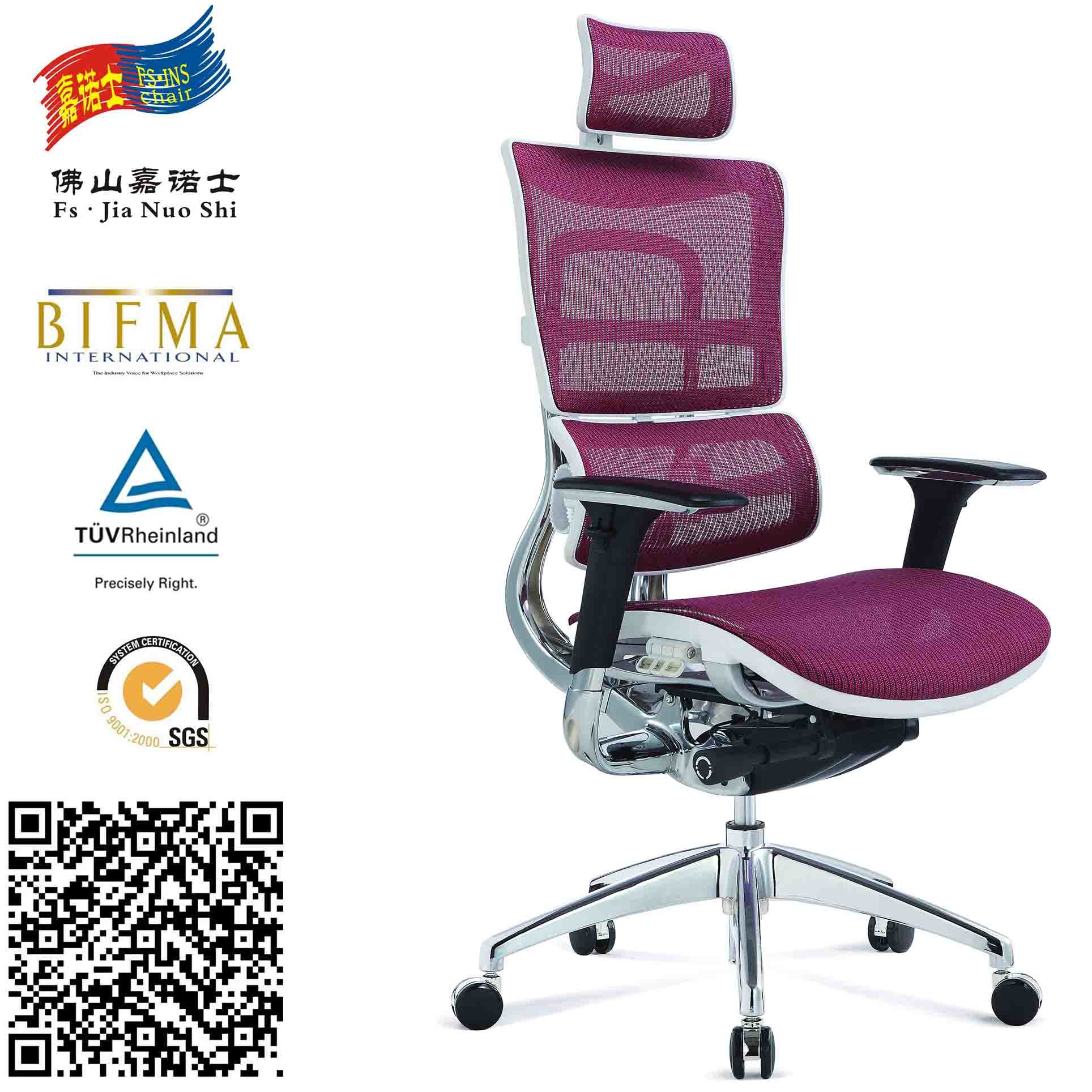 Ergonomic Office Chair with 3 Adjustments Levers