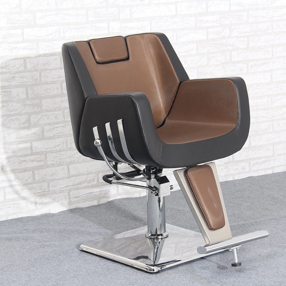U-Shape Styling Chair with Footrest Headrest Barber Styling Chair
