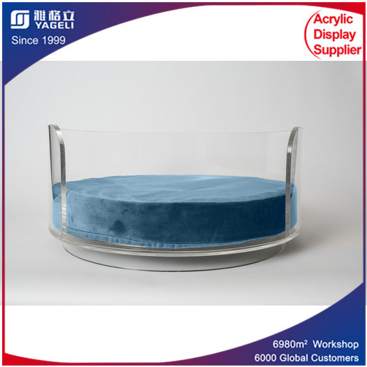 Luxury Pet Cat Bed Acrylic with Cushion/Acrylic Kennel