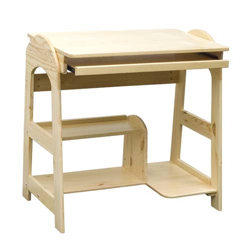 Hot Sales Luxury Pine Computer Standing Desk, Wooden Toy Computer Desk for Kids, Best Seller Computer Desk for Children Wj278318