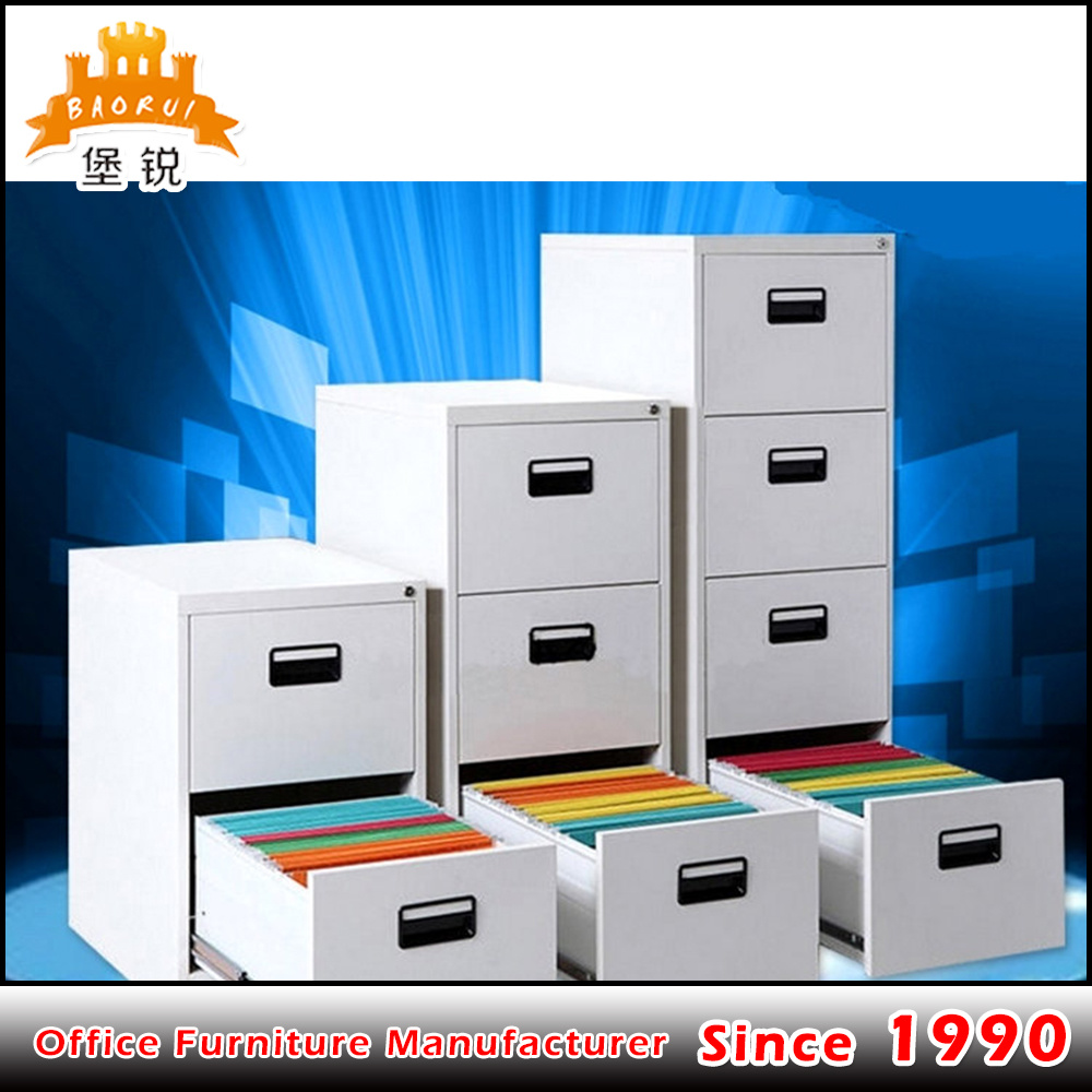 Vertical Steel Office Three Drawer Filing Cabinet