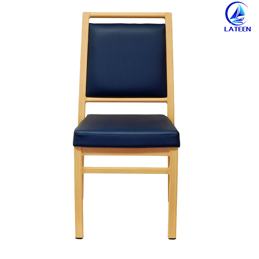 Sale Comfort Upholstery Aluminum Metal Wood Like Chair.
