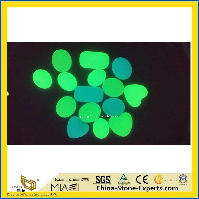 Silicate Glow in The Dark Multicolor White/Black/Grey/Red/Gray Pebble for Landscaping/Paving/Garden/Yard/Indoor/Decoration/Outside/Flooring/Paver/Landscape