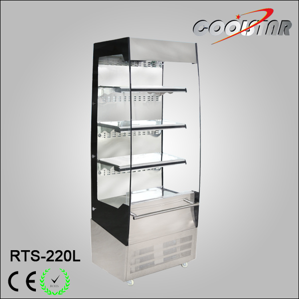 Open Refrigerated Display Cabinet with 2 Sides Safety Glass (RTS-220L)