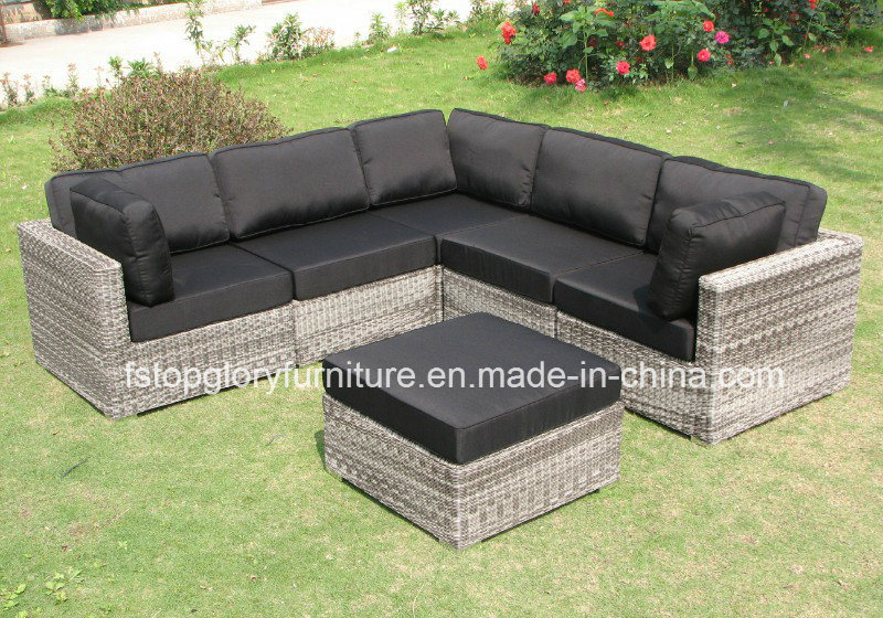 New Arrival PE Rattan Outdoor Sofa Table Set Furniture