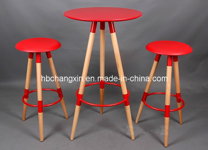 New Modern Design High Quality Wood Leg Bar Chair