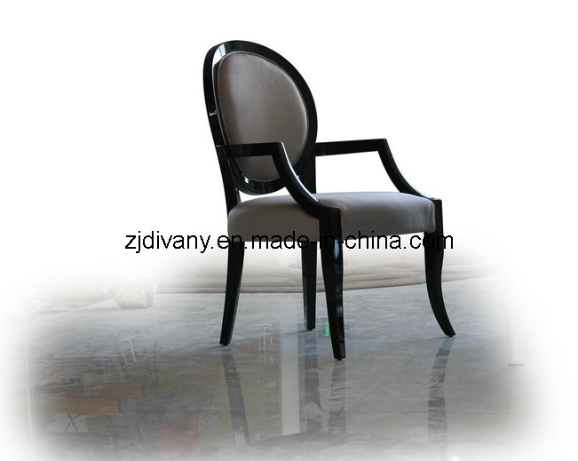 European Style Dining Room Wooden Leather Chair (LS-307)