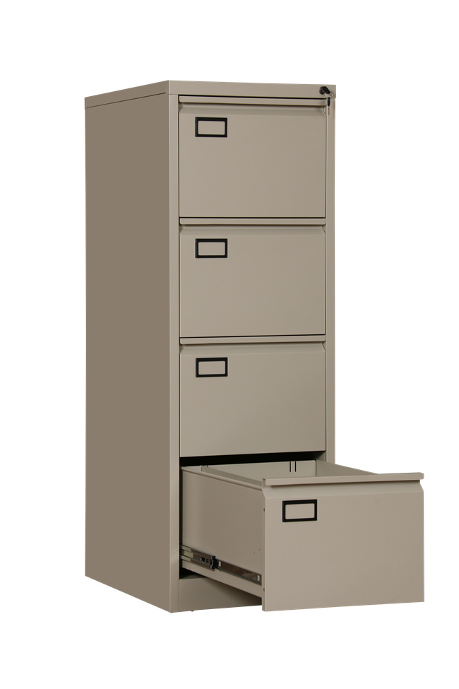 Office Use Metal Vertical 4 Drawer Files Cabinet