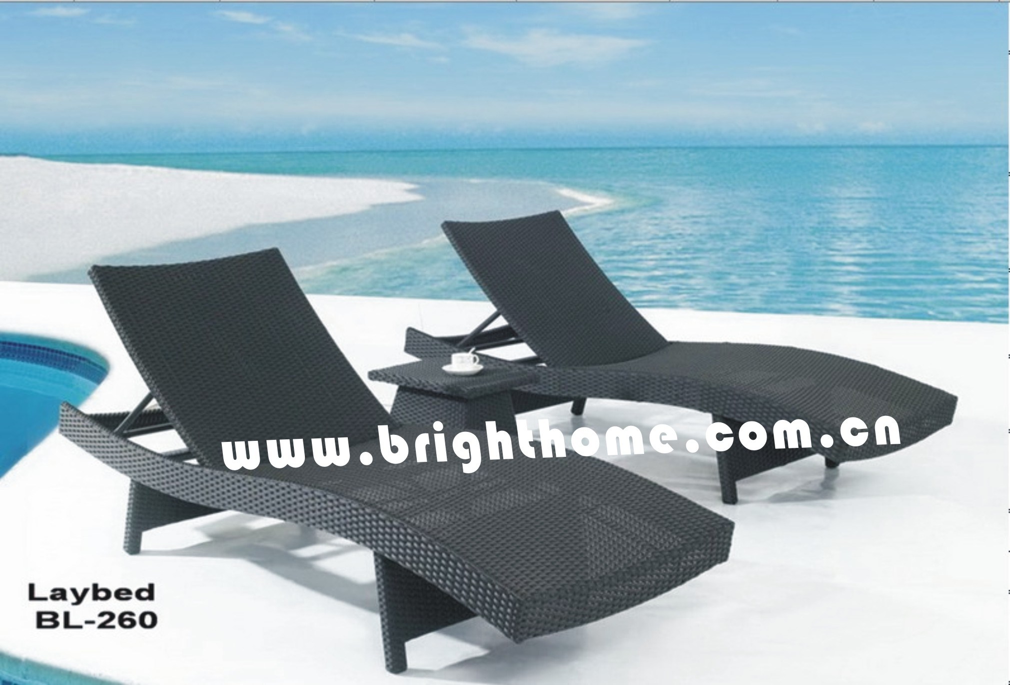 Day Bed / Laybed / Outdoor Lounge / Beach Bed / Beach Chair (BL-260)