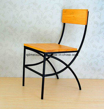 Furniture Restoring Ancient Ways American, Wrought Iron Chairs, Hotel Restaurant Chair Leisure Solid Wood Outdoor Chair (M-X3366)