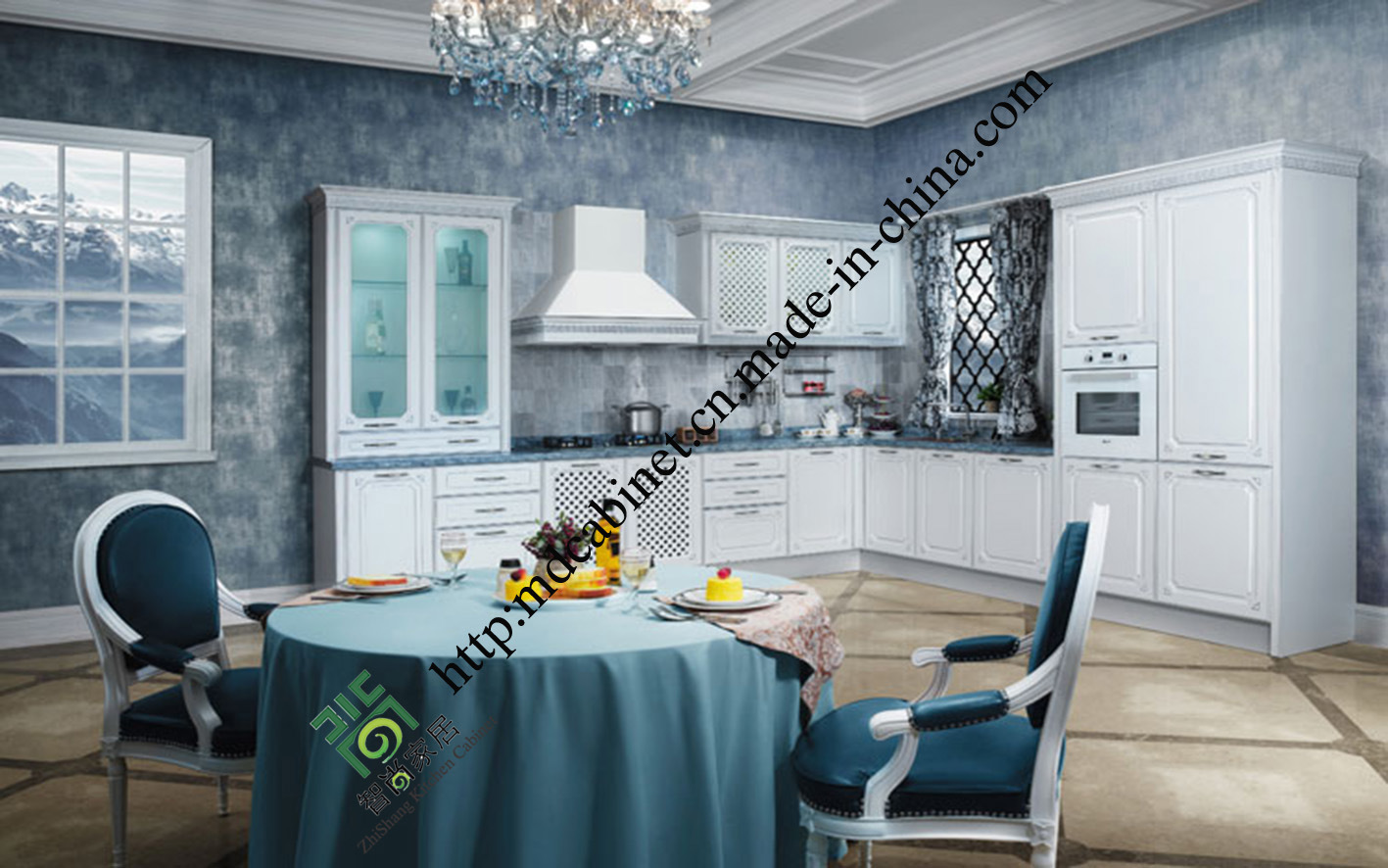 Classical PVC Kitchen Cabinets (zs-480)