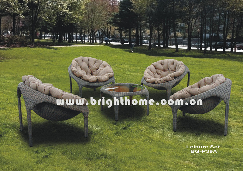 PE Rattan Wicker Sofa Set Outdoor Garden Furniture Bg-P39A